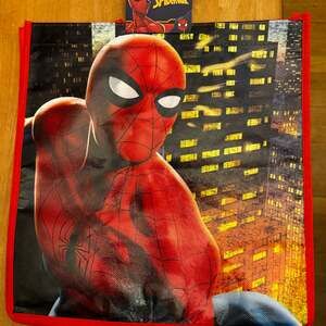 Marvel Spider-Man Reusable Totes Gift Bag with City Skyline Graphics